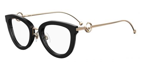 Fendi™ FF 0417 080700 49 Black Eyeglasses 